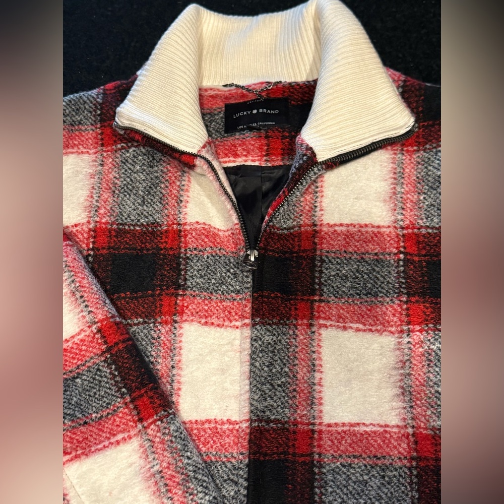 Plaid Wool Zip Jacket - Picture 7 of 11